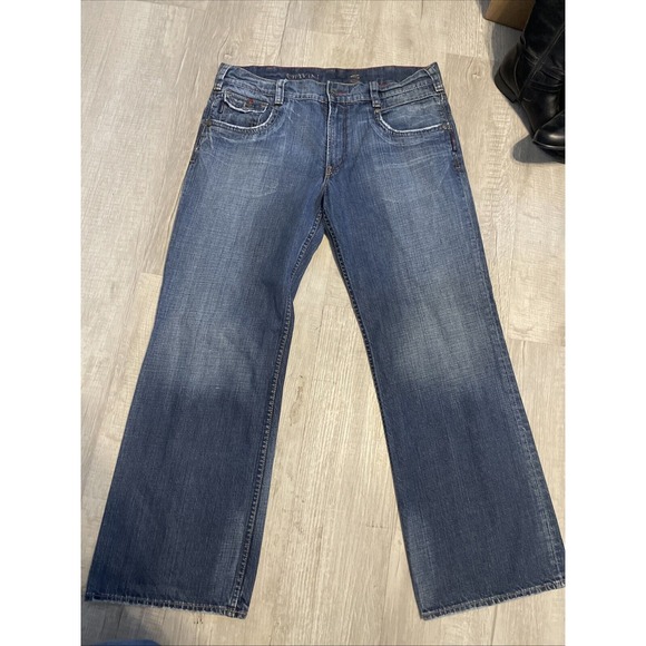 Silver jeans Gavin 36x32 vtg western glove works wide leg Made in Macau‎ - Picture 1 of 13